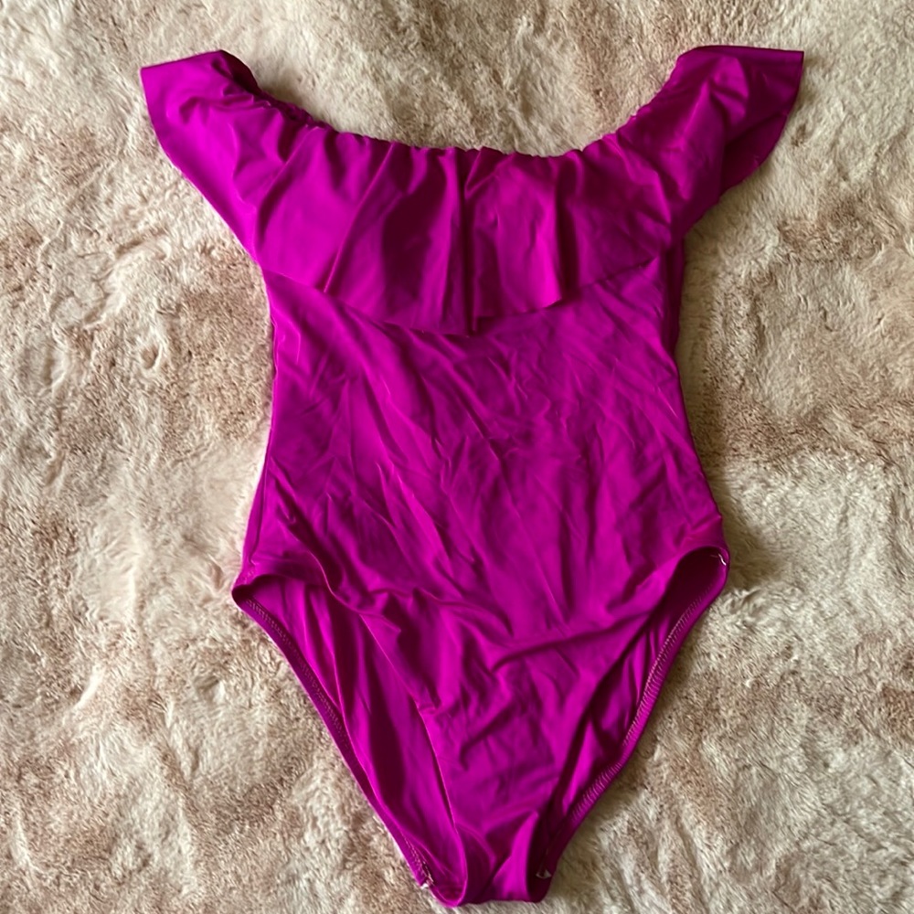 Trina Turk Ruffle One Piece Swimsuit